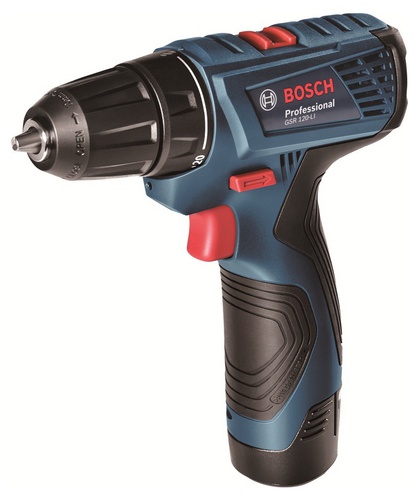 

Дрель-шуруповерт Bosch GSR 120-LI Professional 06019G8000 (с 2-мя АКБ, кейс)