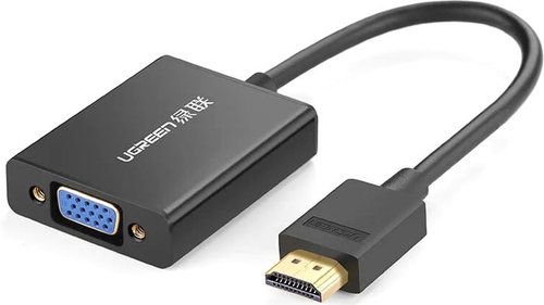 

Адаптер Ugreen MM102 40233 HDMI - VGA (0.25 м, черный)