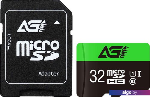 

Карта памяти AGI TF138 microSDHC AGI032GU1TF138 32GB (с адаптером)