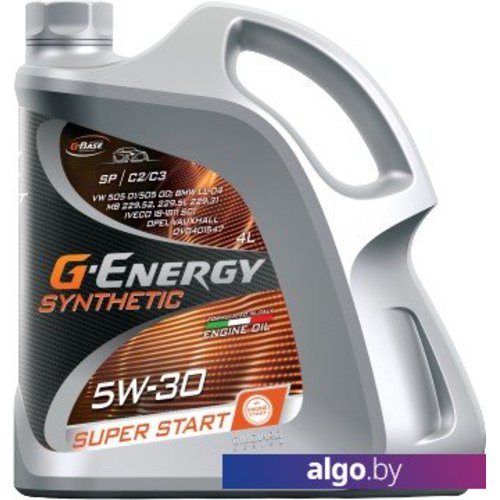 

Моторное масло G-Energy Synthetic Super Start 5W-30 4л