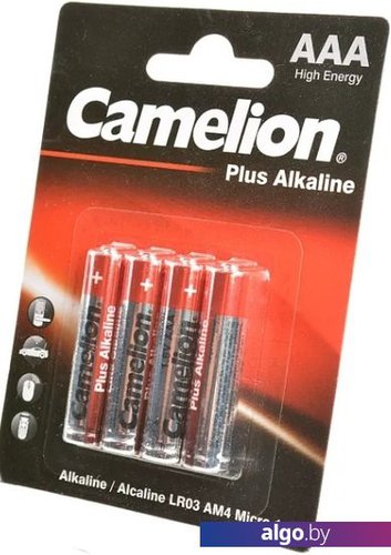 

Батарейка Camelion LR03 Plus Alkaline BL-4 LR03-BP4 4 шт