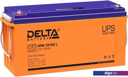 

Аккумулятор для ИБП Delta DTM 12150 I (12В/150 А·ч)