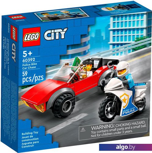 

Конструктор LEGO City 60392 Полицейская погоня на байке