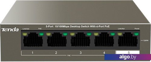 

Неуправляемый коммутатор Tenda TEF1105P-4-38W