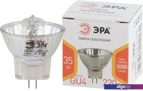 

Галогенная лампа ЭРА GU4-MR11-35W-220V-30 CL Б0044094