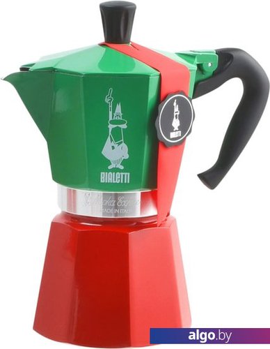 

Гейзерная кофеварка Bialetti Moka Express Tricolor (6 порций)