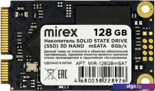 

SSD Mirex 128GB MIR-128GBmSAT