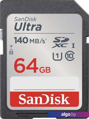 

Карта памяти SanDisk Ultra SDXC SDSDUNB-064G-GN6IN 64GB