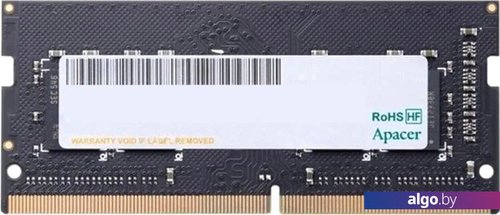 

Оперативная память Apacer AS32GGB26CRBBGC 32ГБ DDR4 SODIMM 3200МГц ES.32G2V.PRH, Черный