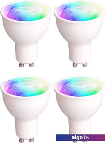 

Светодиодная лампочка Yeelight Smart Bulb W1 Multicolor YGYC0120004WTEU GU10 4.5 Вт (4 шт)