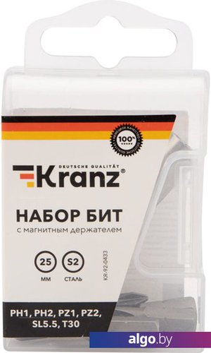 

Набор бит Kranz KR-92-0433 (7 шт)