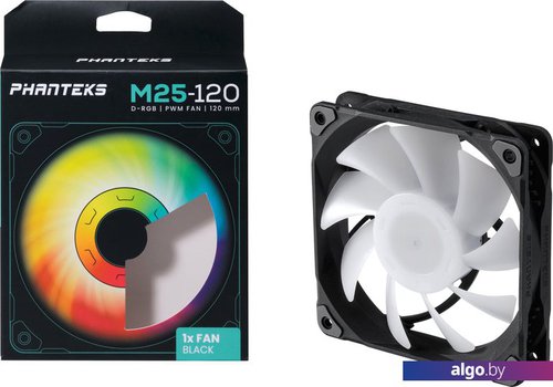 

Вентилятор для корпуса Phanteks M25-120 D-RGB PH-F120M25_DRGB_PWM_BK01, Белый;черный