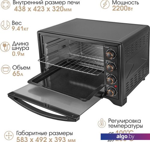 

Мини-печь Endever Danko 4066 (черный)