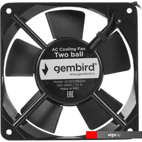 

Вентилятор для корпуса Gembird AC12025B22H, Черный