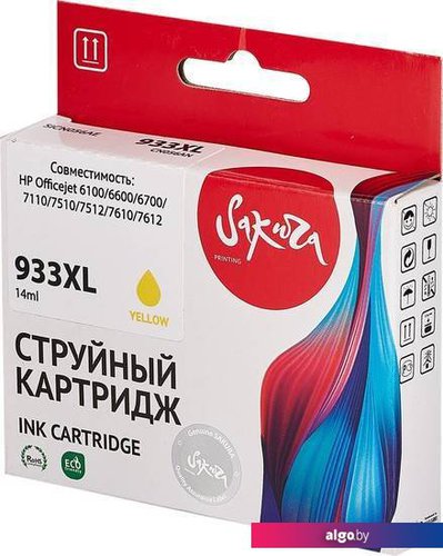 

Картридж Sakura Printing SICN056AE (аналог HP 933XL Yellow)