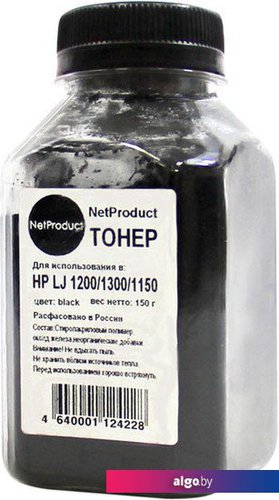 

Тонер NetProduct для HP LJ 1200/1300/1150 150 г, Черный