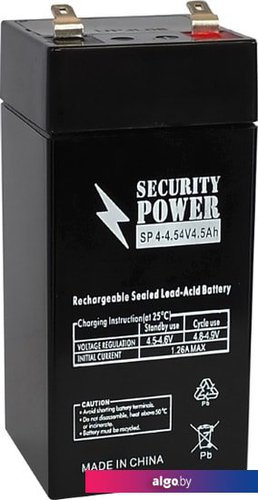 

Аккумулятор для ИБП Security Power SP 4-4.5 F1 (4В/4.5 А·ч)