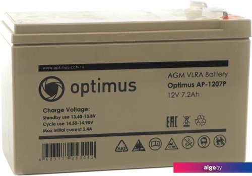 

Аккумулятор для ИБП Optimus AP-1207P (12В/7.2 А·ч)