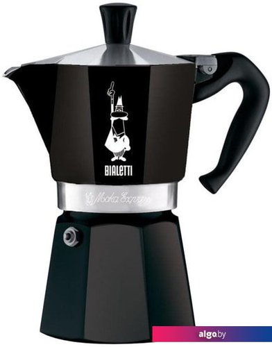 

Гейзерная кофеварка Bialetti Moka Express (6 порций, черный)