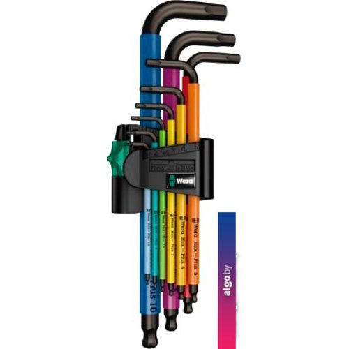 

Набор ключей Wera 950/9 Hex-Plus Multicolour 1 9-pcs 073593 (9 предметов)