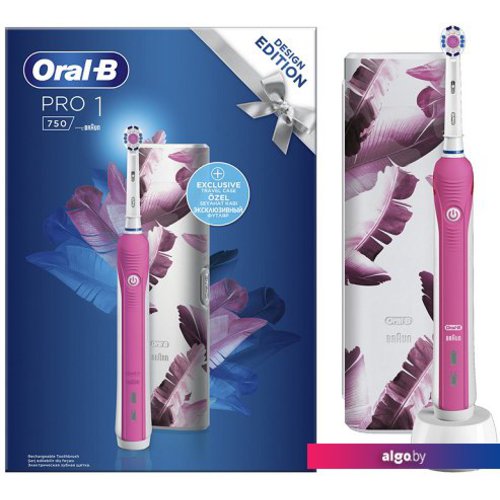 

Электрическая зубная щетка Oral-B Pro 1 750 Design Edition D16.513.1UX (розовый)