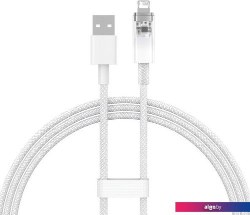 

Кабель Baseus Explorer Series Fast Charging Cable with Smart Temperature Control 2.4A USB Type-A - Lightning (1 м, белый)