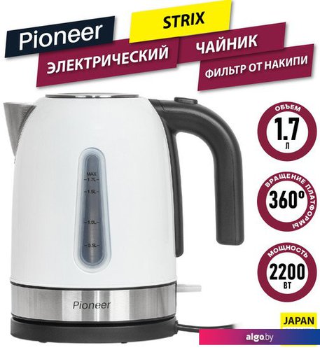 

Электрический чайник Pioneer KE556M (белый)