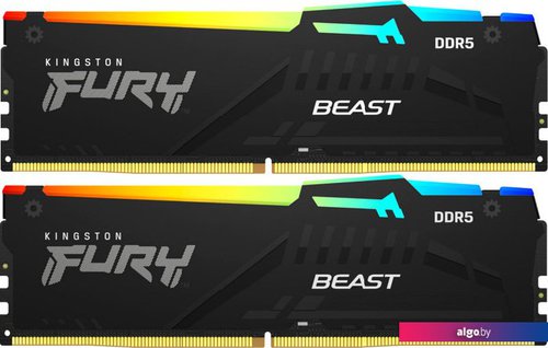 Оперативная память Kingston FURY Beast RGB 2x16ГБ DDR5 5200 МГц KF552C36BBEAK2-32