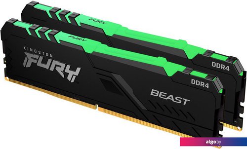 

Оперативная память Kingston FURY Beast RGB 2x32ГБ DDR4 3600 МГц KF436C18BB2AK2/64