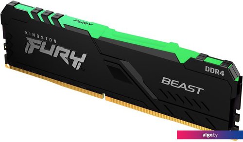 

Оперативная память Kingston FURY Beast RGB 8ГБ DDR4 3200 МГц KF432C16BB2A/8