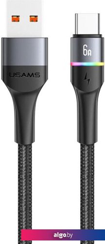 

Кабель Usams U76 USB Type-A - USB Type-C (1.2 м, черный)