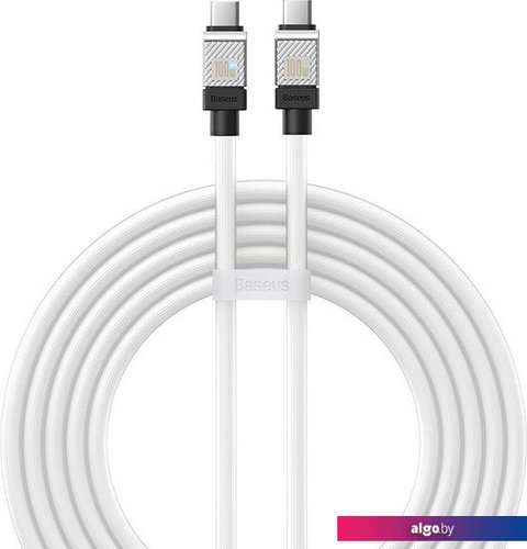 

Кабель Baseus CoolPlay Series Fast Charging Cable 100W USB Type-C - USB Type-C (2 м, белый)