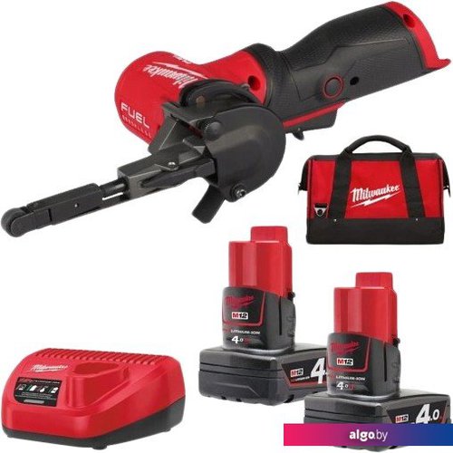 

Ленточная шлифмашина Milwaukee M12 Fuel FBFL10-402B (с 2-мя АКБ, сумка)