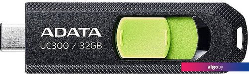 

USB Flash ADATA UC300 32GB (черный/зеленый)