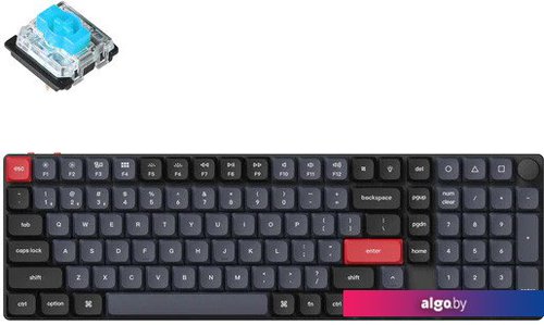 

Клавиатура Keychron K17 Pro K17P-H2-RU (Gateron Low Profile Blue), Черный;серый