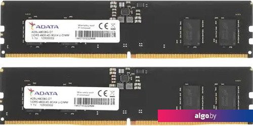 

Оперативная память ADATA 2x8ГБ DDR5 4800 МГц AD5U48008G-DT