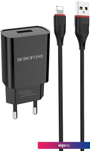 

Сетевое зарядное Borofone BA20A Lightning (черный)