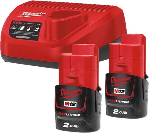 

Аккумулятор с зарядным устройством Milwaukee M12 M12NRG-202 4933459209 (2 x 12В/2 Ач + 12В)