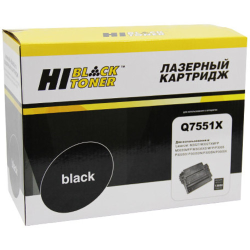 

Картридж Hi-Black HB-Q7551X, Черный