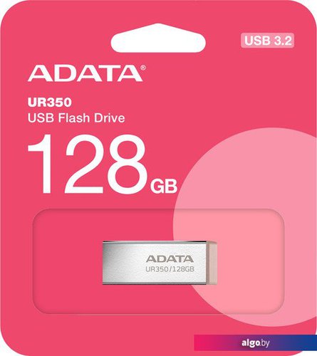 

USB Flash ADATA UR350 128GB UR350-128G-RSR/BG (серебристый/коричневый)