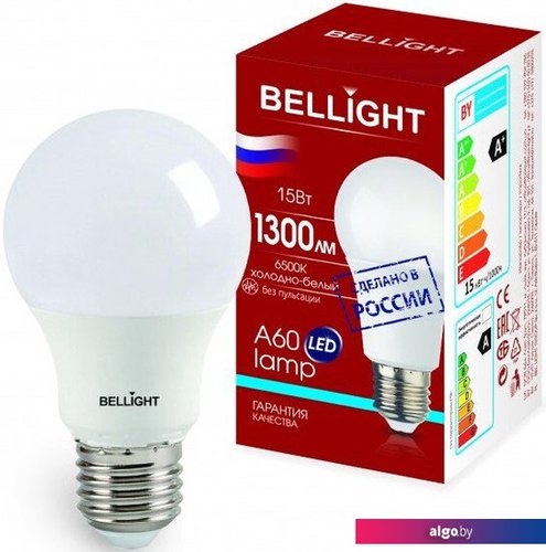 

Светодиодная лампочка Bellight A60 15W 6500К E27