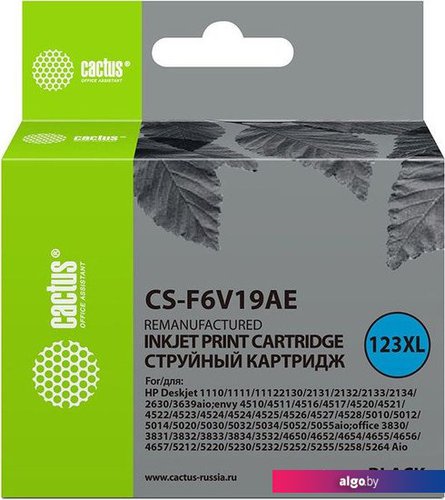 

Картридж CACTUS CS-F6V19AE (аналог HP F6V19AE)