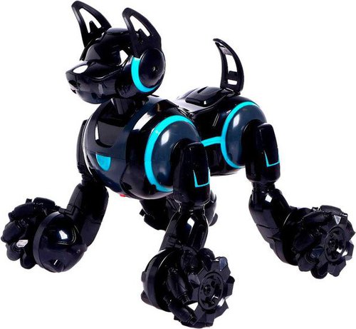 

Интерактивная игрушка Sima-Land Робот собака Stunt 6833322, Черный