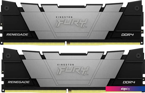 

Оперативная память Kingston FURY Renegade 2x8ГБ DDR4 4266 МГц KF442C19RB2K2/16, Серый;черный