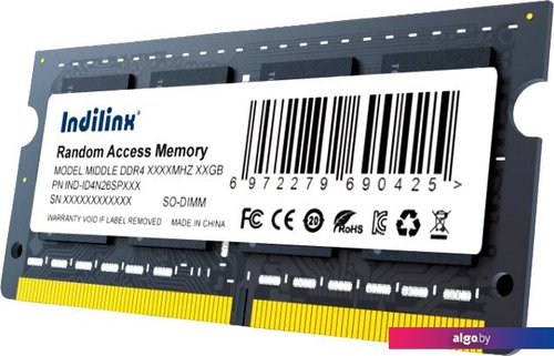 

Оперативная память Indilinx 32ГБ DDR4 SODIMM 3200 МГц IND-ID4N32SP32X, Черный