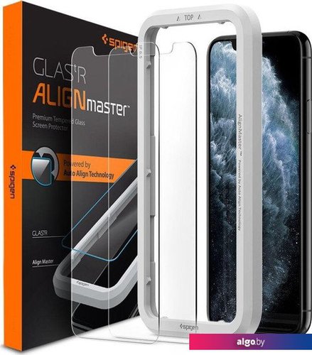 

Защитное стекло Spigen ALM Glas.TR Slim для iPhone 11 AGL00101 (2шт)