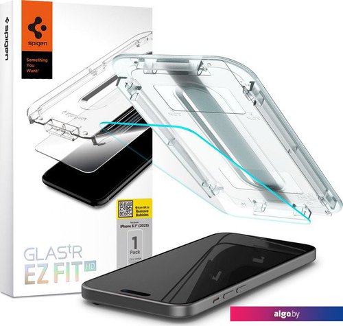 

Защитное стекло Spigen Glass TR EZ Fit для iPhone 15 AGL06907