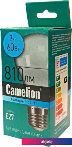 

Светодиодная лампочка Camelion Е27 9Вт 4000K A60 15066