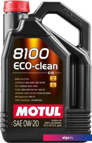 

Моторное масло Motul 8100 Eco-clean 0W-20 5л