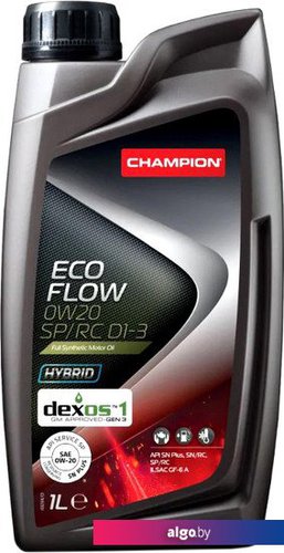 

Моторное масло Champion Eco Flow 0W-20 SP/RC D1-3 1л